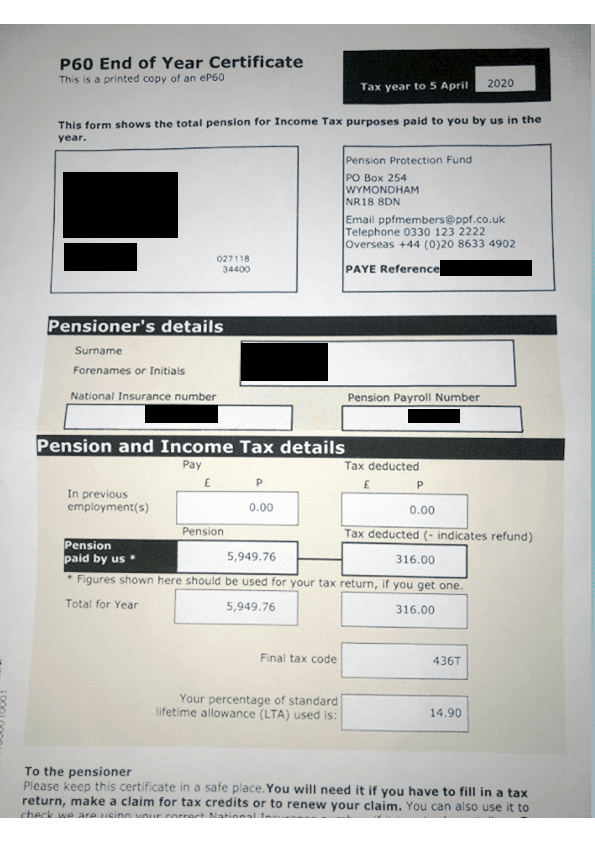 Pension Sample B