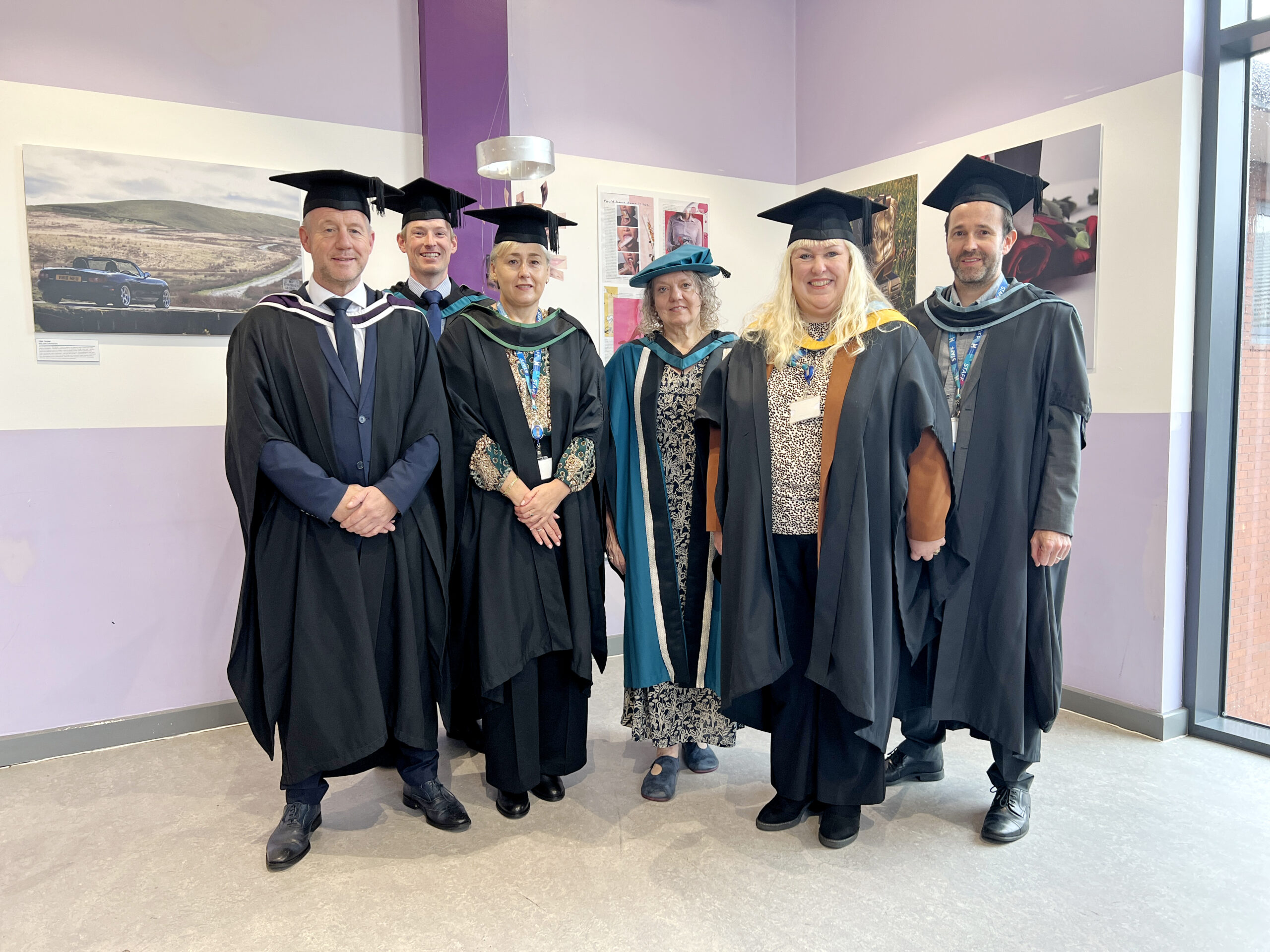 Staff at graduation day